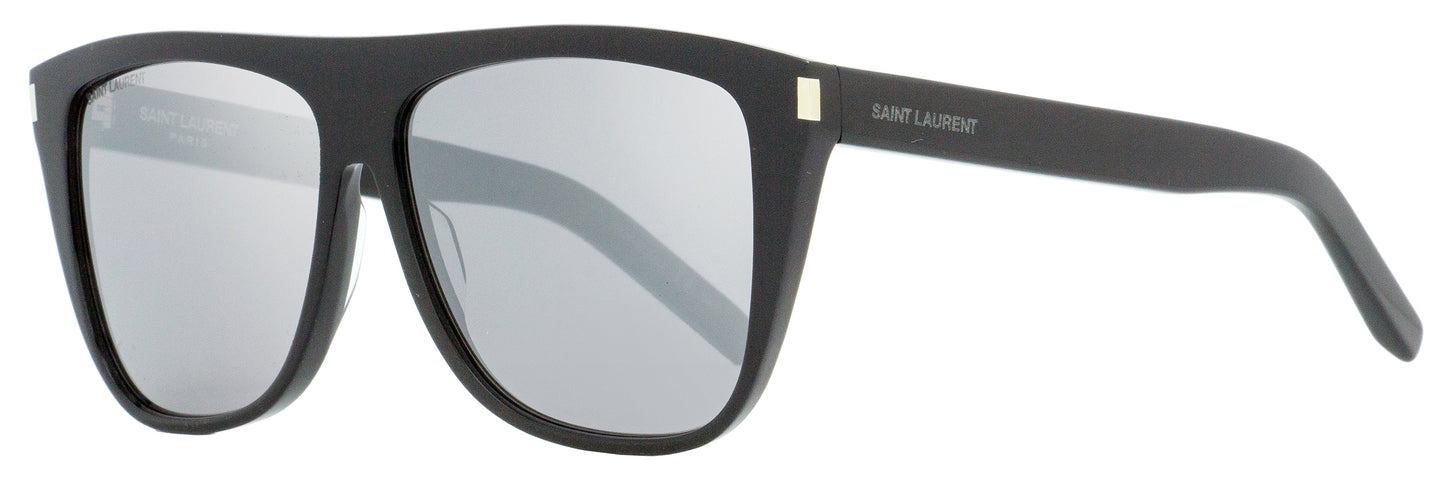 Saint Laurent Square Sunglasses SL 1 001 Black 59mm YSL