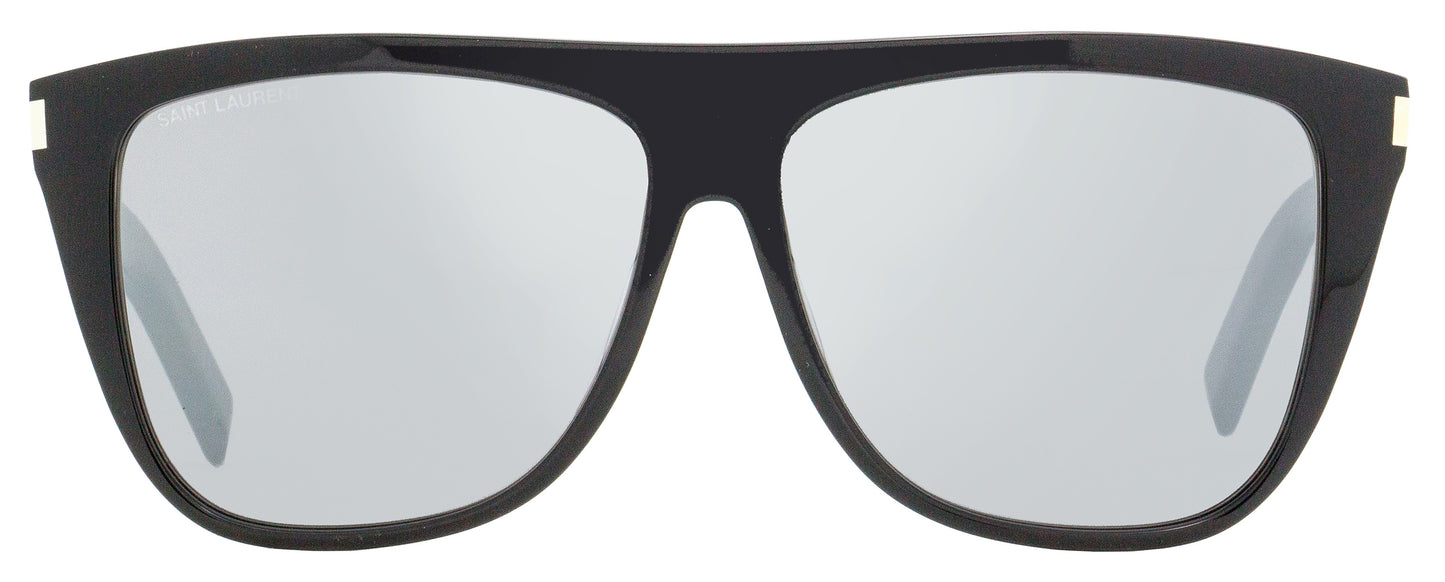 Saint Laurent Square Sunglasses SL 1 001 Black 59mm YSL