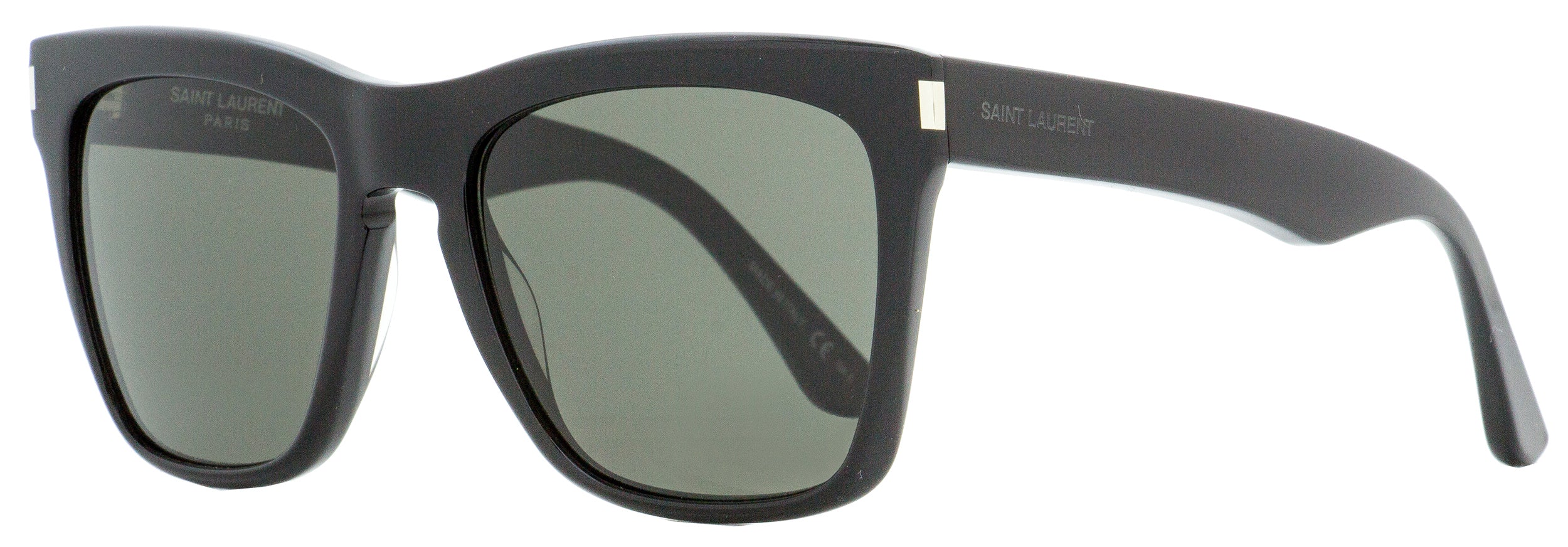 Saint Laurent Square Sunglasses SL 137 Devon 001 Black 55mm YSL Stepani Style