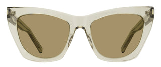 Saint Laurent Kate Cat Eye Sunglasses SL 214 032 Transparent Beige 55mm