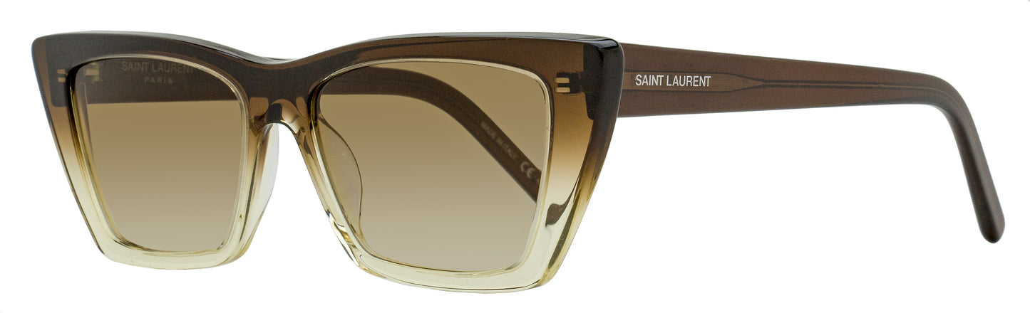 Saint Laurent Mica Sunglasses SL 276 019 Brown Ombre 53mm YSL