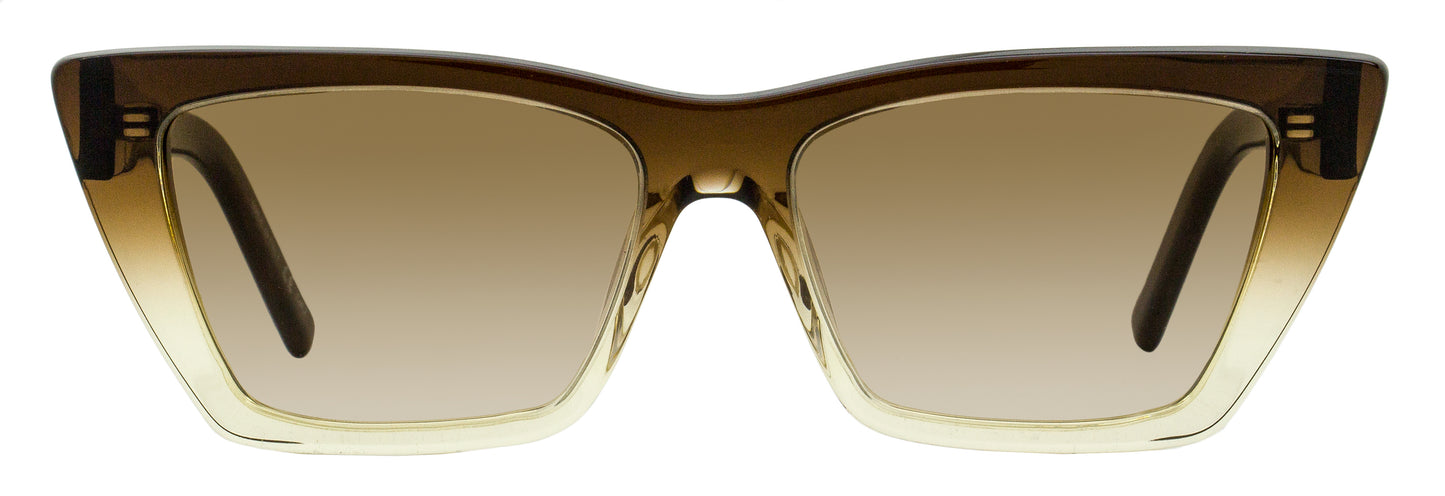 Saint Laurent Mica Sunglasses SL 276 019 Brown Ombre 53mm YSL