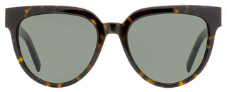 Saint Laurent Oval Sunglasses SL M28 004 Havana 54mm YSL