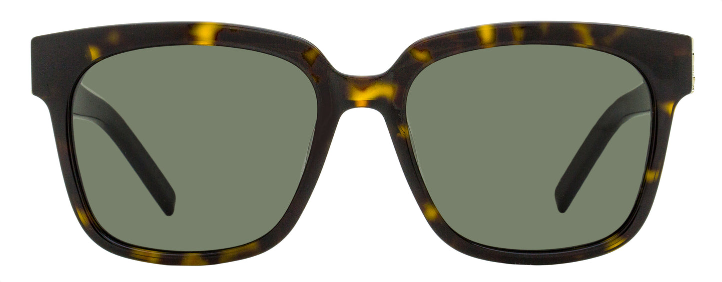 Saint Laurent Square Monogram Sunglasses SL M40 004 Havana 54mm YSL