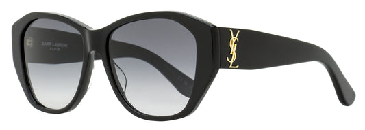 Saint Laurent Butterfly Monogram Sunglasses SL M8 001 Black 56mm