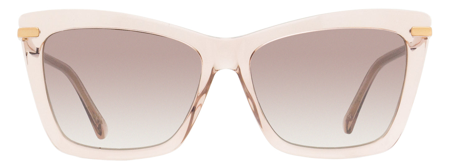 Jimmy Choo Rectangular Sady Sunglasses FWMNQ Nude 56mm