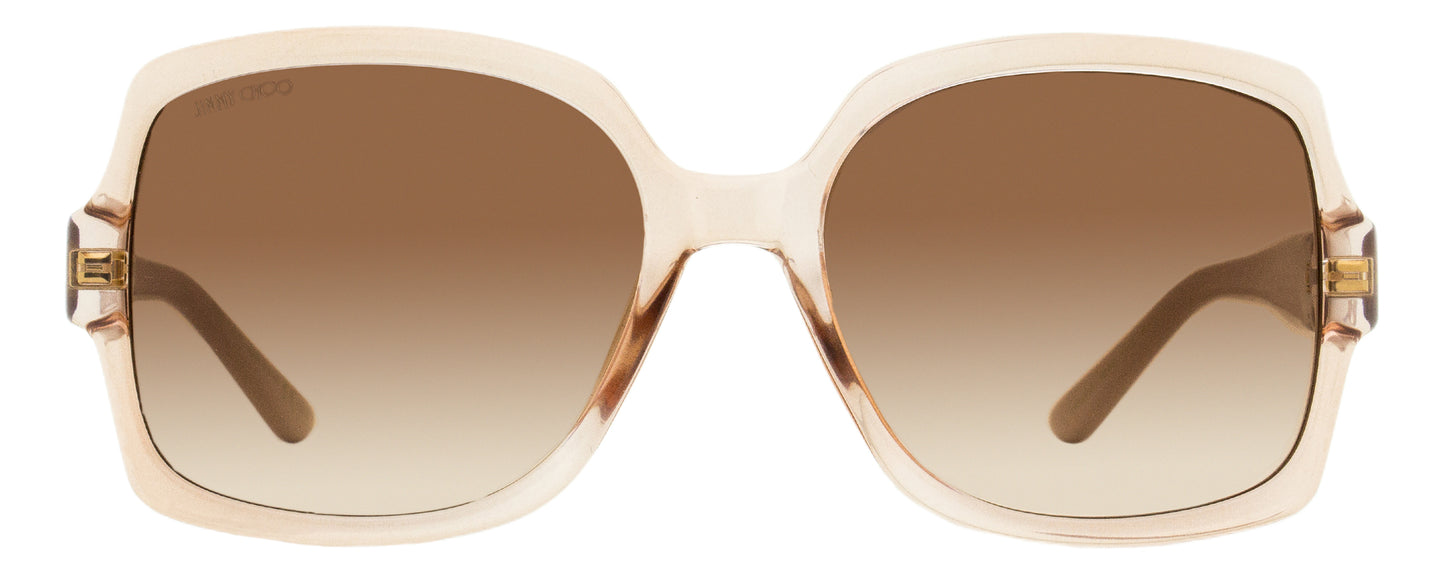 Jimmy Choo Square Sunglasses Sammi /G FWMHA Nude 55mm