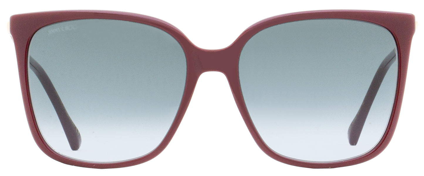 Jimmy Choo Square Sunglasses Scilla/S LHF9O Burgundy 57mm