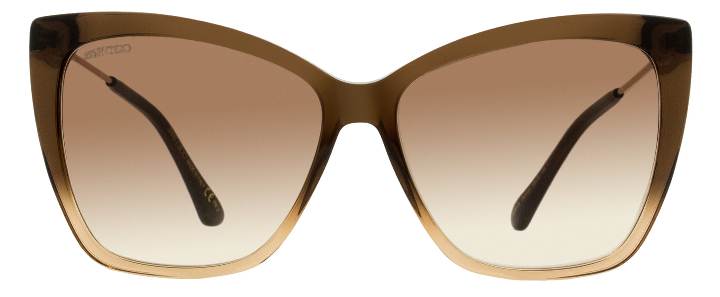 Jimmy Choo Butterfly Sunglasses Seba 0MYHA Brown-Beige/Copper 58mm