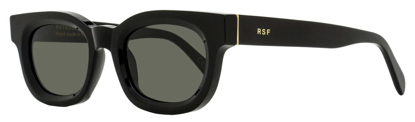 Retrosuperfuture Retro Oval Sunglasses Sempre DEJ Black 52mm