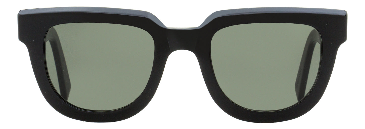 Retrosuperfuture Rounded Rectangular Sunglasses Serio GP0 Black 49mm