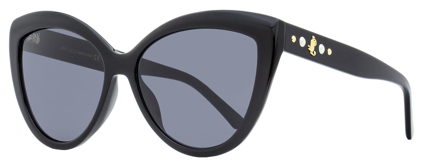 Jimmy Choo Butterfly Sunglasses Sinnie 807IR Black 57mm