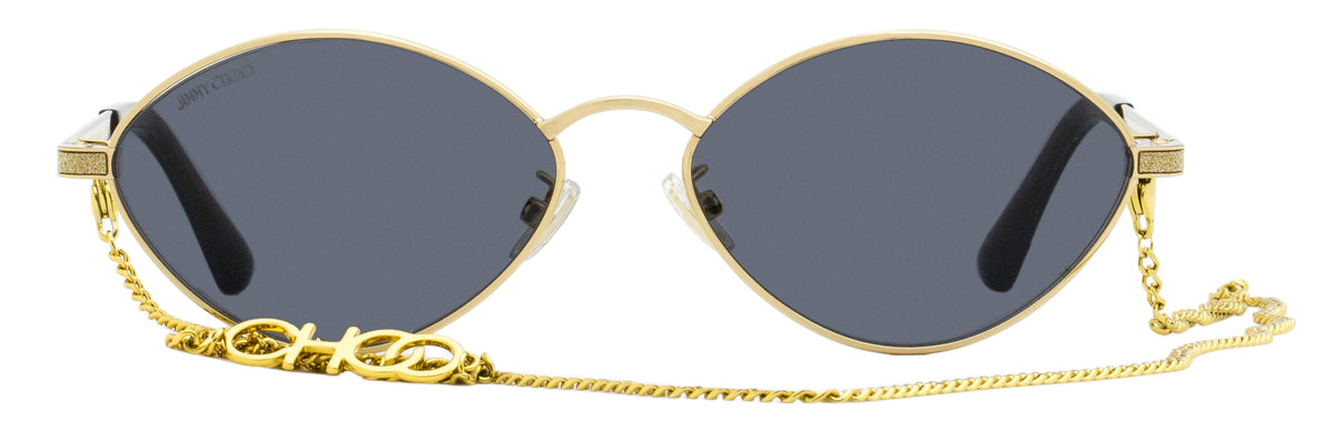 Jimmy Choo Chain Sonny Sunglasses 2F7IR Gold Grey 58mm  display picture 2