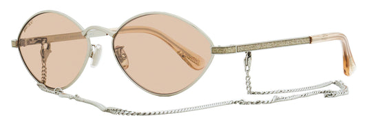 Jimmy Choo Chain Sonny Sunglasses 9F62S Palladium/Peach 58mm