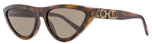 Jimmy Choo Cateye Sunglasses Sparks/G/S 08670 Dark Havana 55mm
