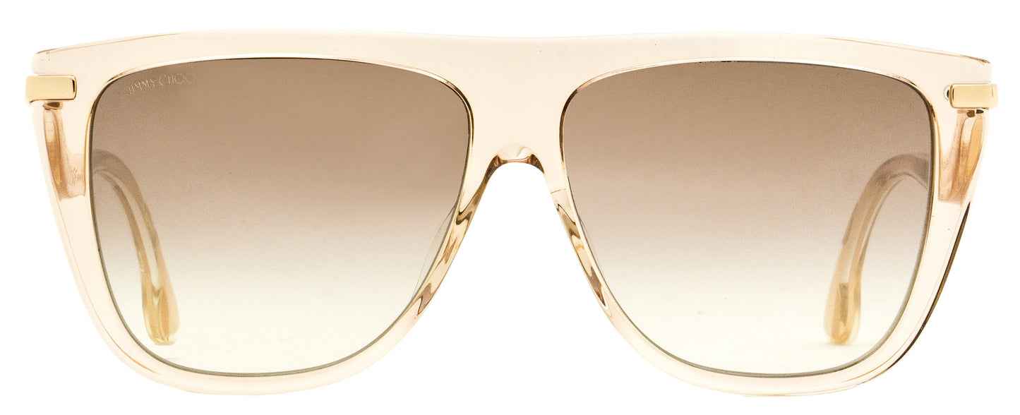 Jimmy Choo Browline Sunglasses Suvi/S FWMNQ Nude/Gold 58mm