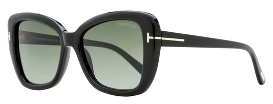 Tom Ford Maeve Butterfly Sunglasses TF1008 01B Black 55mm FT1008