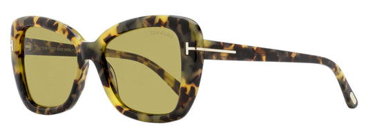 Tom Ford Maeve Butterfly Sunglasses TF1008 55J Vintage Havana 55mm FT1008
