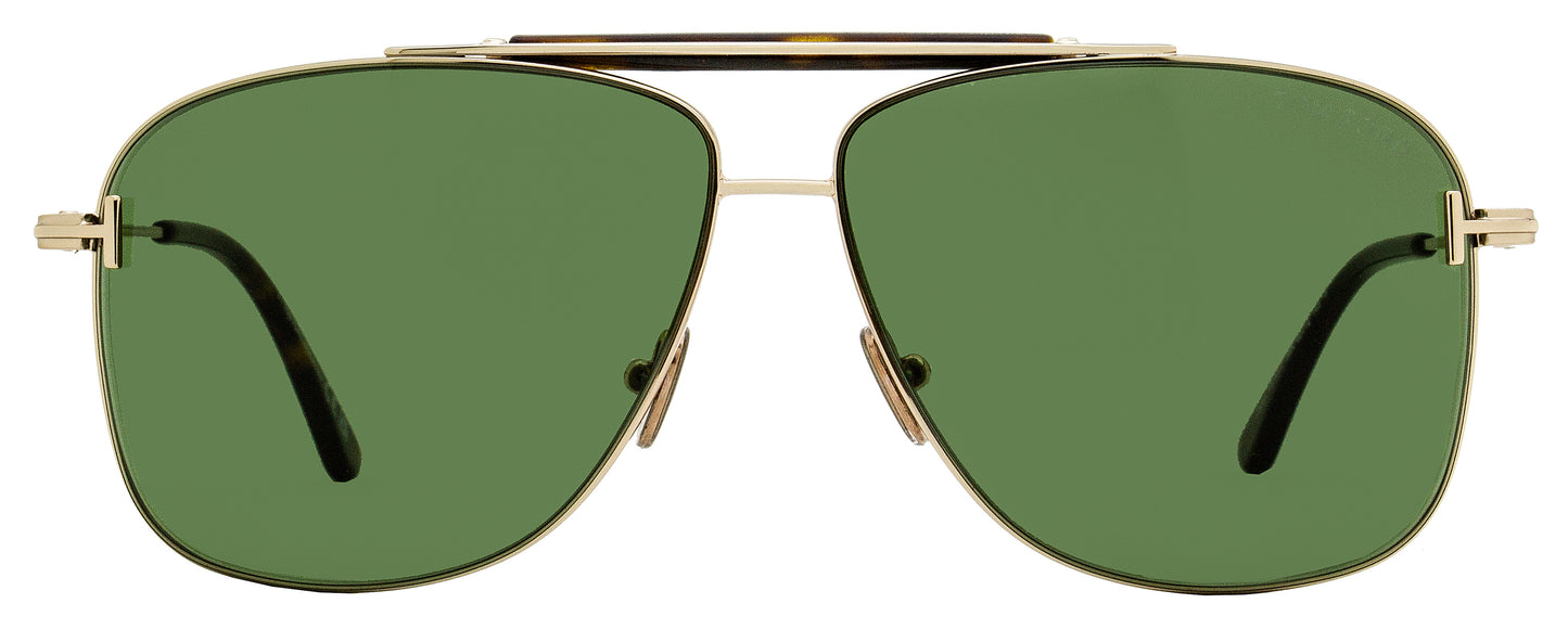 Tom Ford Navigator Sunglasses TF1017 Jaden 28N Gold/Havana 60mm FT1017