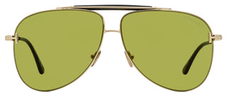 Tom Ford TF1018 Brady Pilot Sunglasses 28N Gold/Black 60mm FT1018