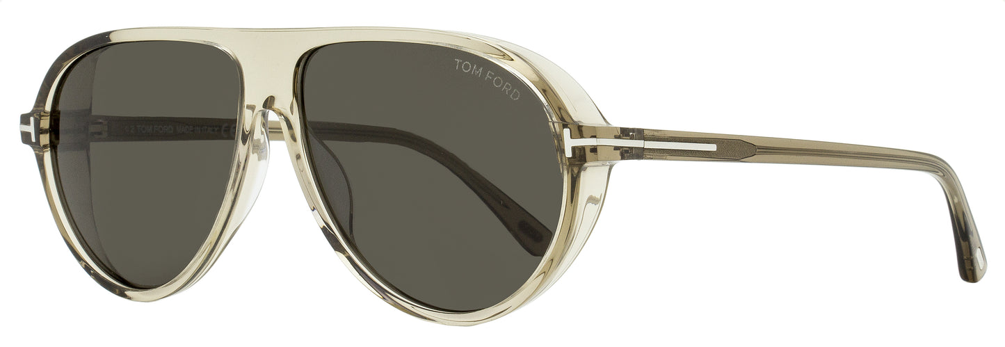 Tom Ford Marcus Sunglasses TF1023 45A Transparent Brown 60mm FT1023