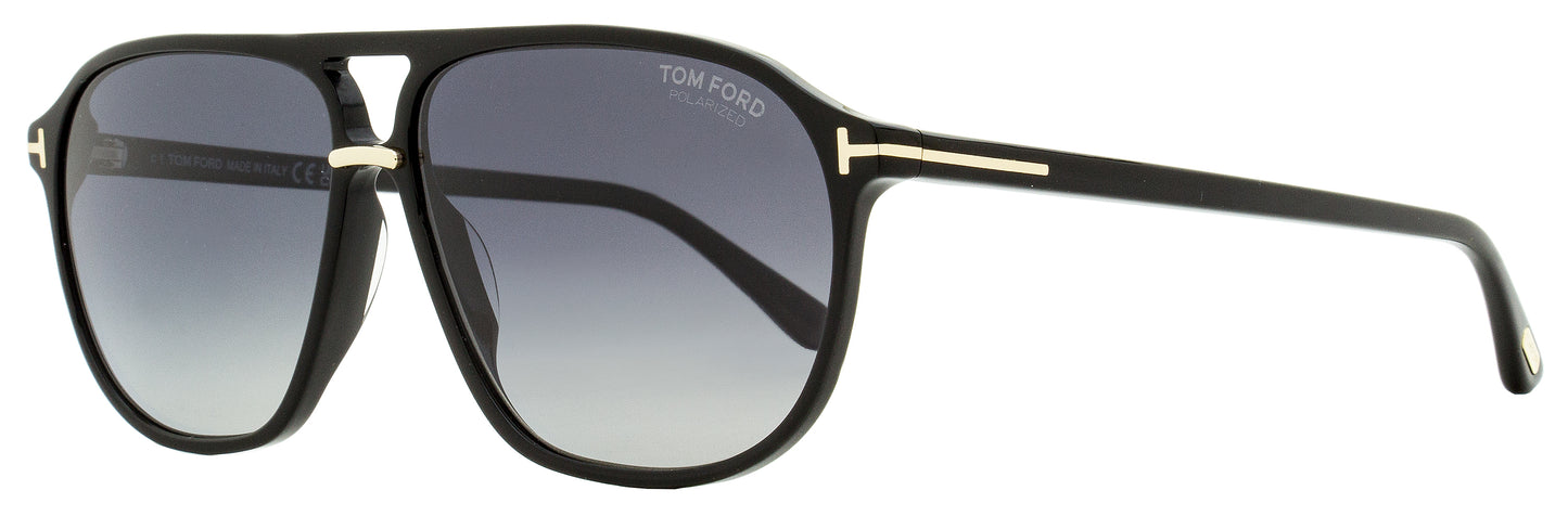 Tom Ford Navigator Sunglasses TF1026 Bruce 01D Black/Gold 61mm FT1026