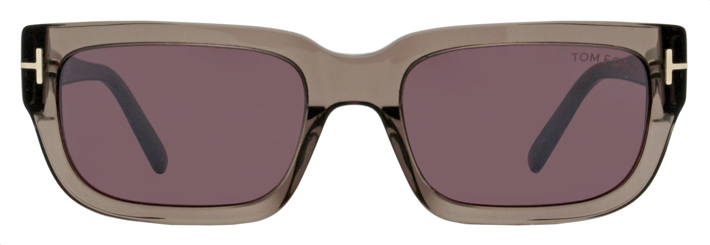 Tom Ford Ezra Sunglasses TF1075 45U Transparent Gray 54mm FT1075