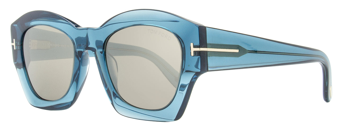 Tom Ford Guilliana Sunglasses TF1083 90L Transparent Aqua, 52mm FT1083