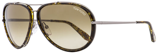 Tom Ford Pilot Sunglasses TF109 Cyrille 14P Ruthentium/Brown Horn 63mm FT0109