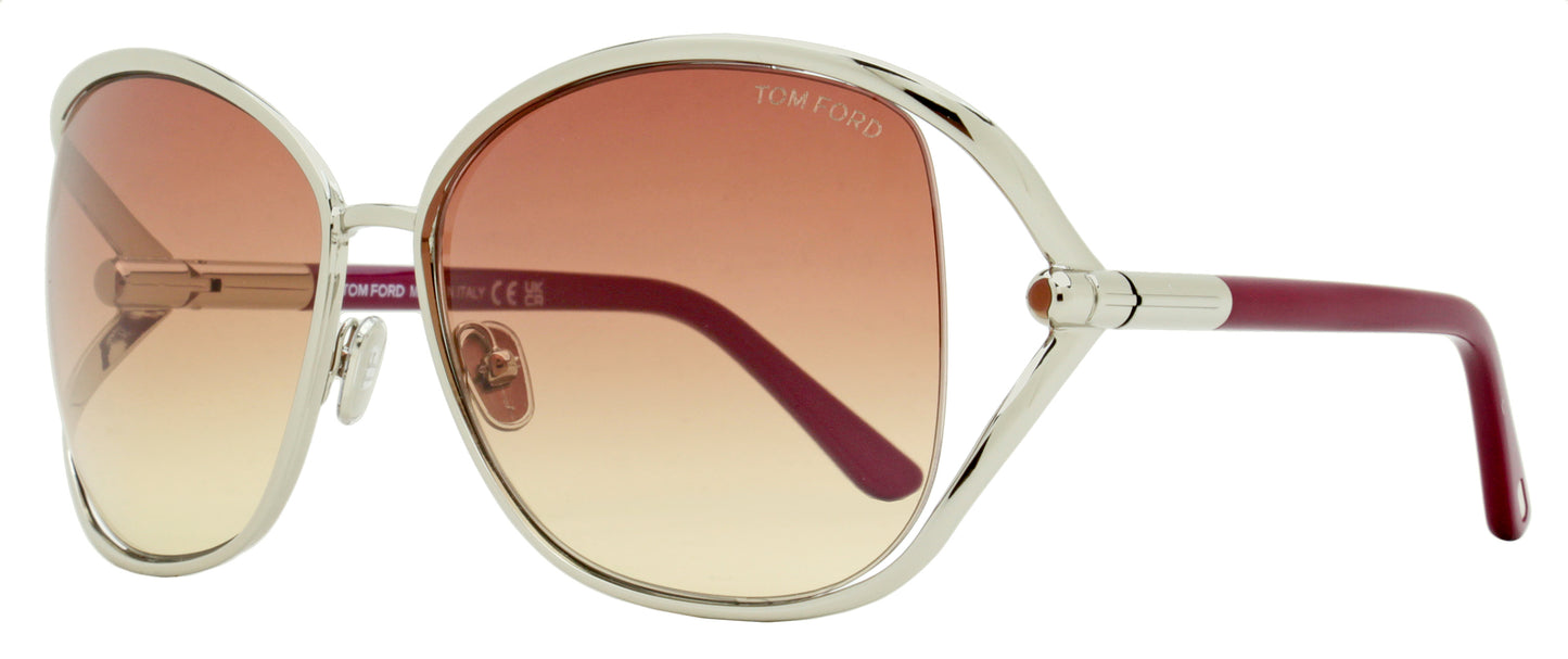 Tom Ford Marta Sunglasses TF1091 16T Palladium/Fuchsia 62mm FT1091