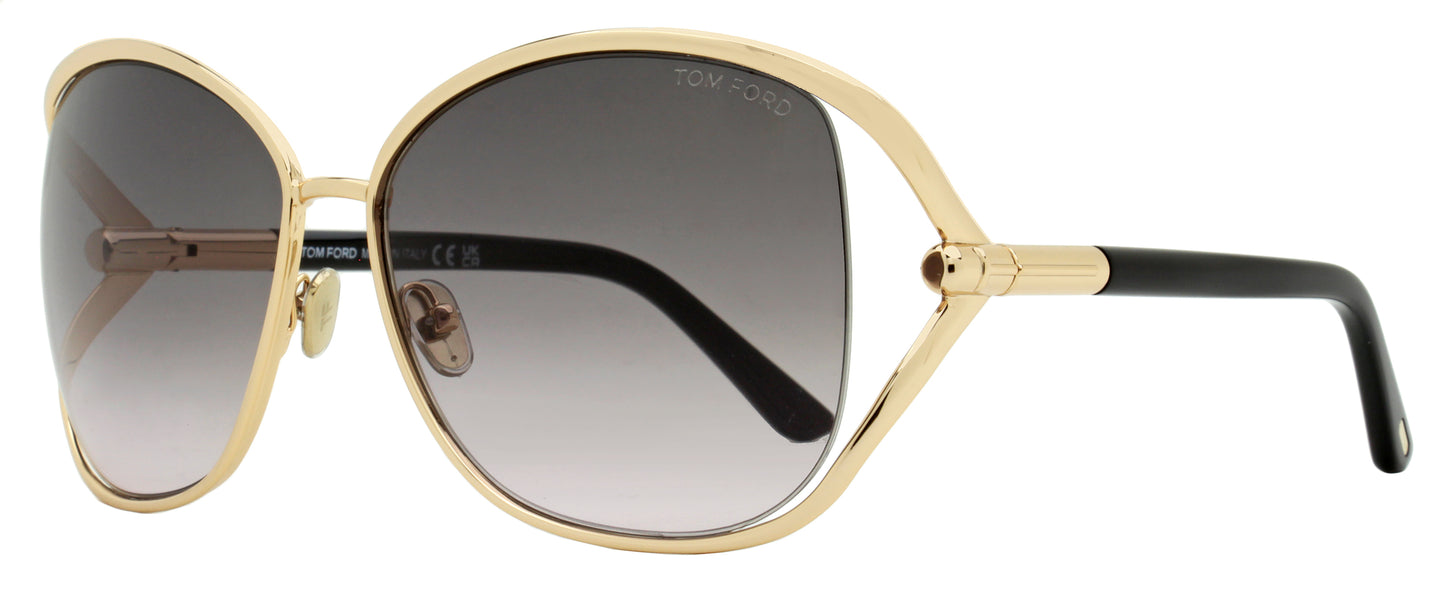 Tom Ford Marta Sunglasses TF1091 28B Gold/Black 62mm FT1091