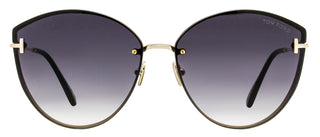 Tom Ford Evangeline Sunglasses TF1106 28B Gold/Black 63mm FT1106