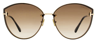 Tom Ford Evangeline Sunglasses TF1106 28G Gold/Havana 63mm FT1106