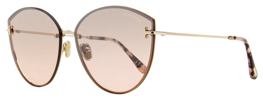 Tom Ford Evangeline Sunglasses TF1106 28U Gold/Rose Havana 63mm FT1106