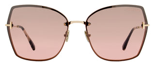 Tom Ford Nickie-02 Sunglasses TF1107 28U Gold/Rose Havana 62mm FT1107