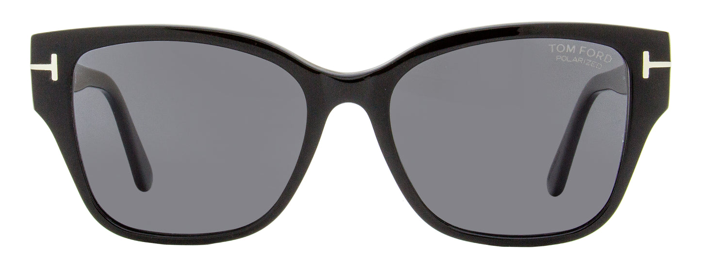 Tom Ford Polarized Elsa Sunglasses TF1108 01D Black 55mm FT1108