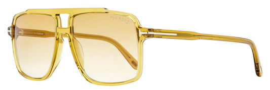 Tom Ford Kemp Pilot Sunglasses TF1177 39F Amber 59mm FT1177