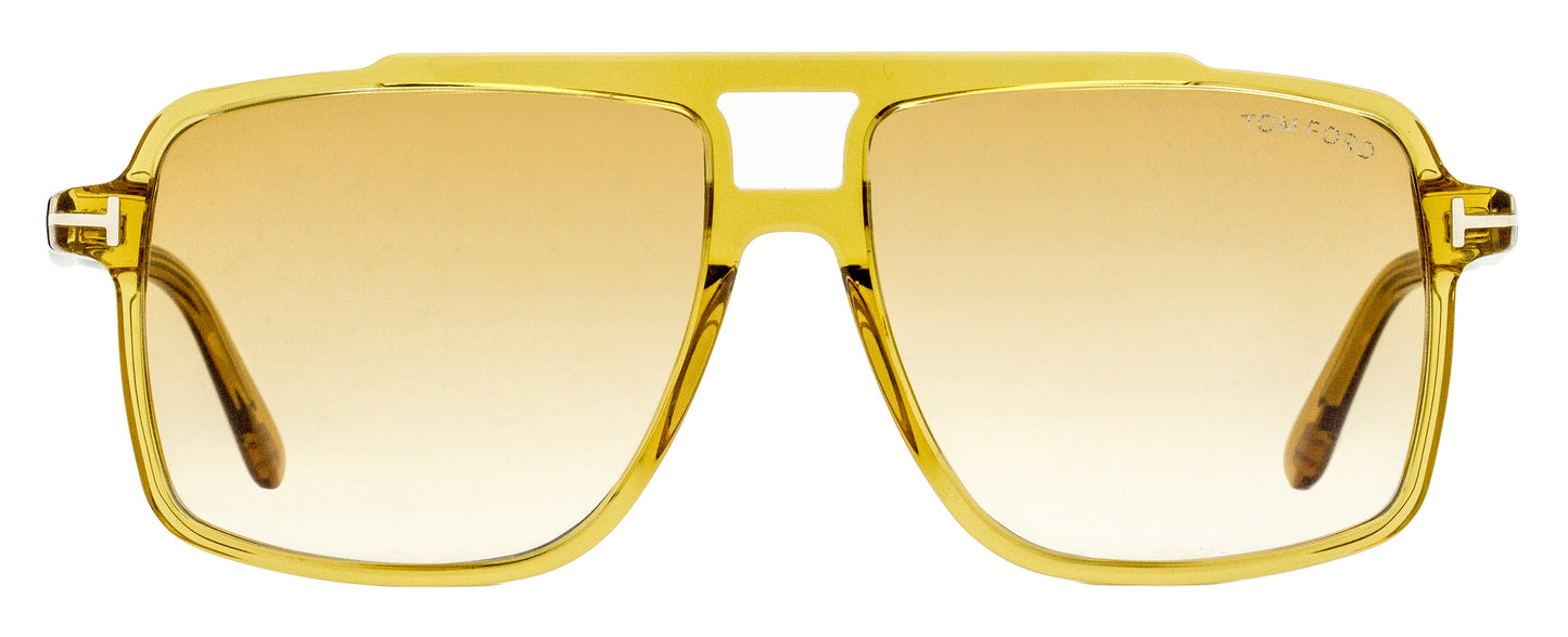 Tom Ford Kemp Pilot Sunglasses TF1177 39F Amber 59mm FT1177