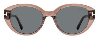 Tom Ford Alt Fit Cat Eye Sunglasses TF1246K 45A Transparent Brown 54mm