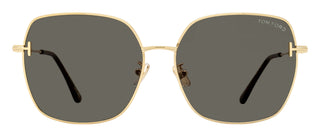 Tom Ford Square Alt Fit Sunglasses TF1250-K 28A Gold 59mm FT1250