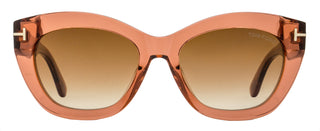 Tom Ford Linda-02 Butterfly Sunglasses TF1285 42F Transparent Coral 53mm FT1285