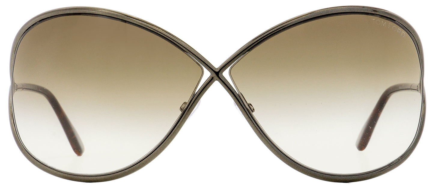 Tom Ford Butterfly Sunglasses TF130 Miranda 36F Dark Bronze/Havana 68mm FT0130