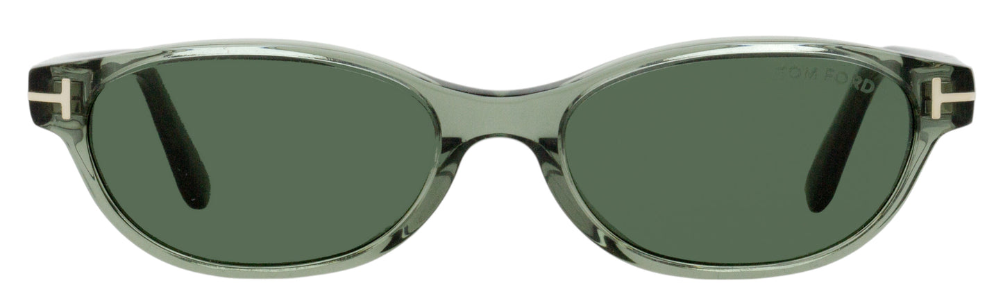 Tom Ford Chloe-02 Oval Sunglasses TF1310 93N Light Green 52mm FT1310