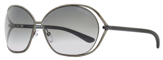 Tom Ford Carla Sunglasses TF157 08B Gunmetal/Black 66mm FT0157