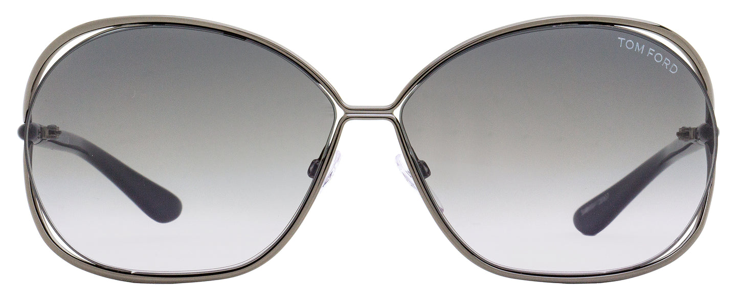 Tom Ford Carla Sunglasses TF157 08B Gunmetal/Black 66mm FT0157