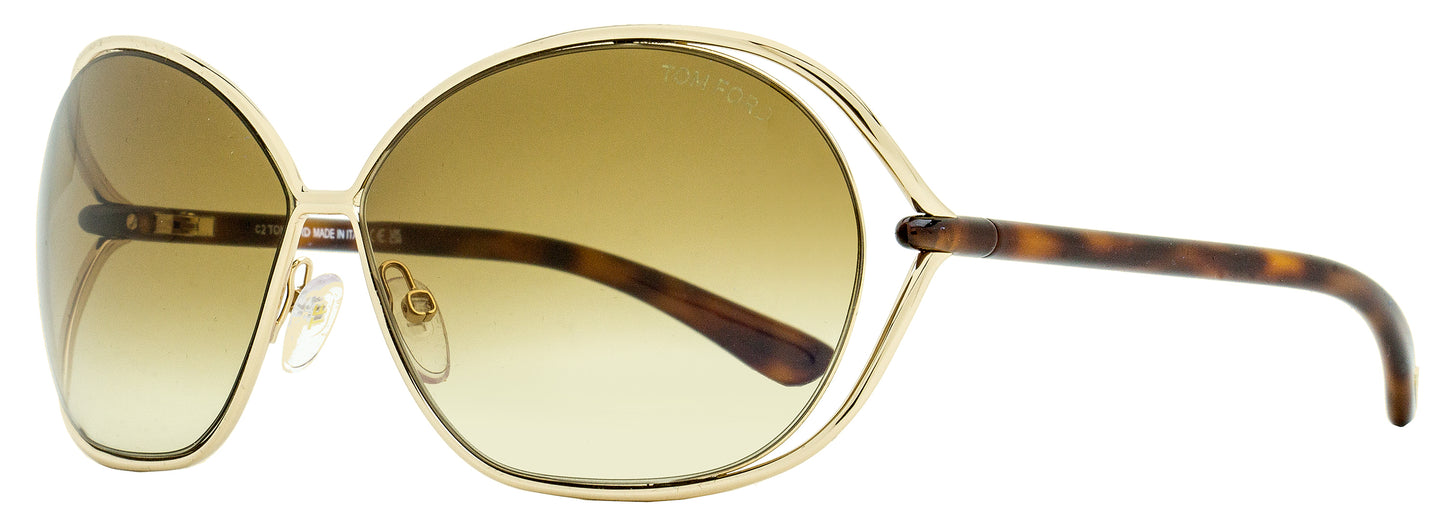 Tom Ford Carla Sunglasses TF157 28F Gold/Havana 66mm FT0157