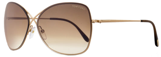 Tom Ford Butterfly Sunglasses TF250 Colette 48F Rose Gold FT0250