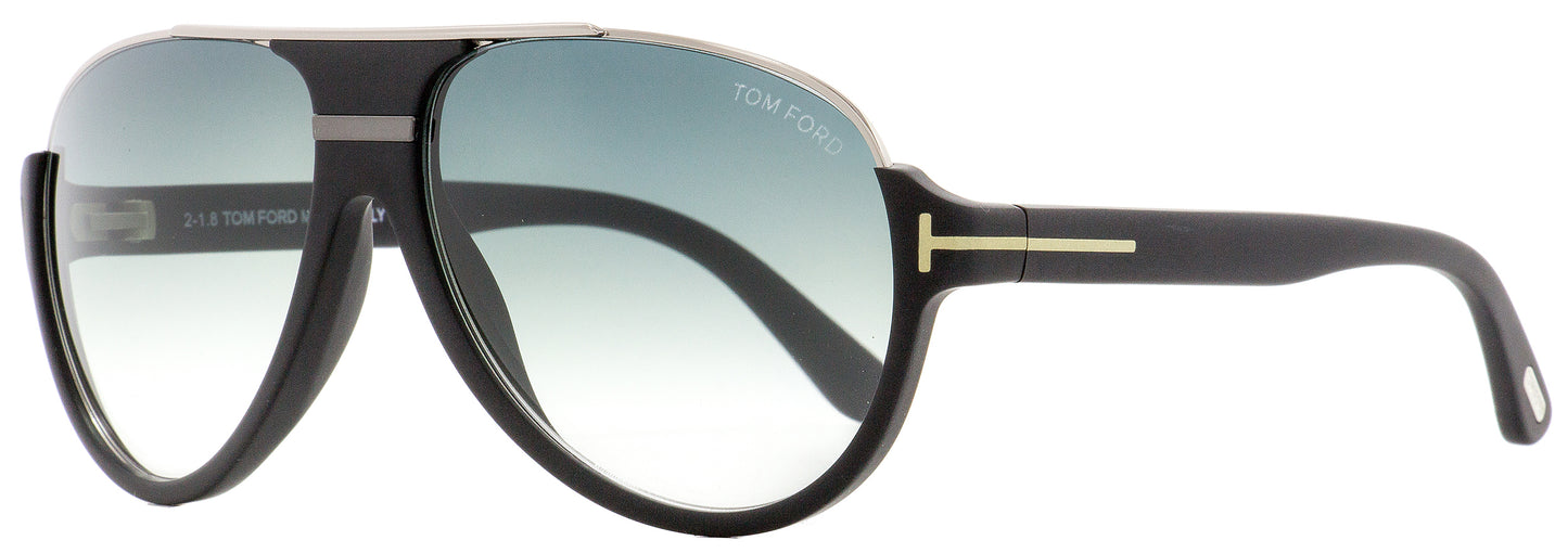 Tom Ford Pilot Sunglasses TF334 02W Matte Black/Ruthenium 59mm FT0334