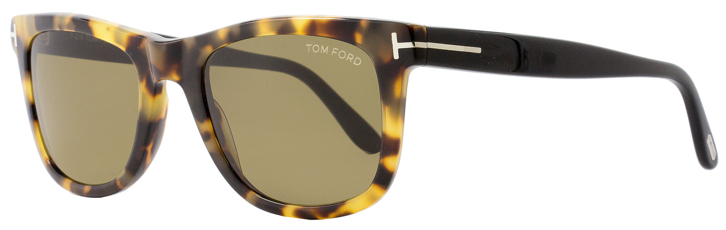 Tom Ford Rectangular Sunglasses TF336 Leo 55J Tortoise/Black FT0336