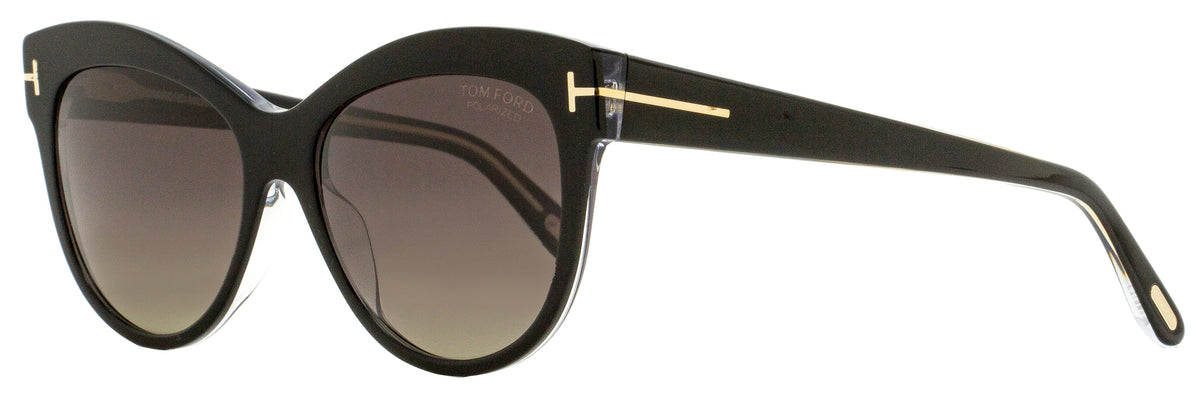Tom Ford Butterfly Sunglasses TF430 Lily 05D Black/Crystal  display picture 2